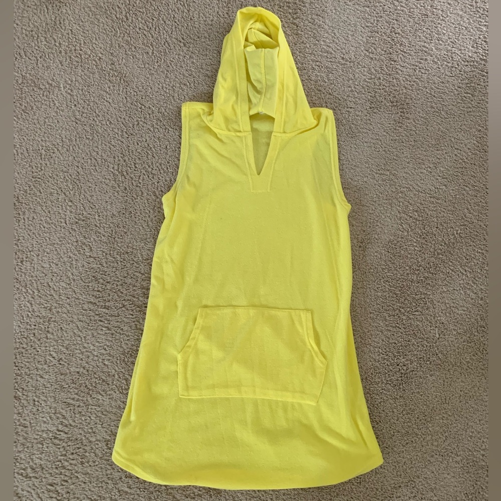 Yellow Terry Cloth Swimsuit Cover-Up